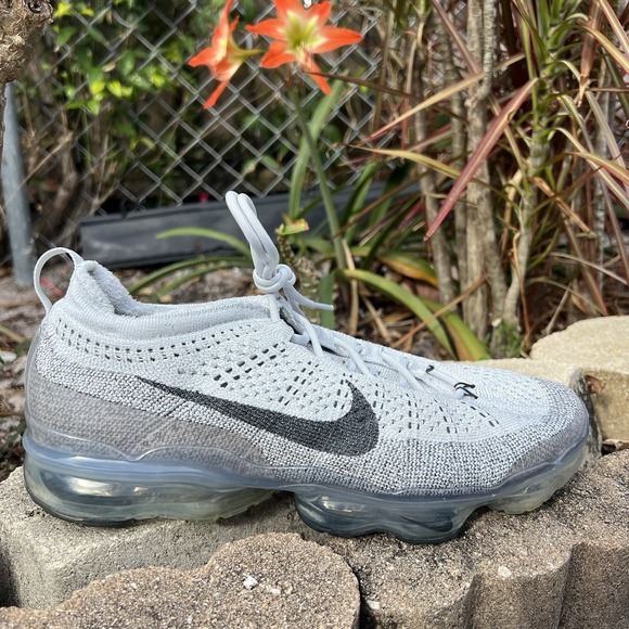 Nike Air VaporMax 2023 FK Flyknit Gray Black Men's Shoes Sz 10 (DV1678-004)